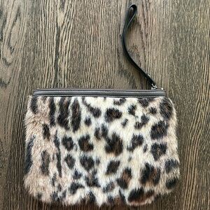 Abercrombie Leopard print wristlet